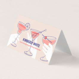 Bartender QR-Affärskortet för mappat Visitkort