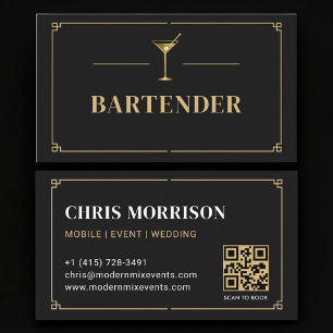 Bartender QR-kod Professional Visitkort