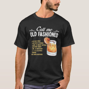 Bartender ringde mig Gamla Fashioned Cocktail Reci T Shirt