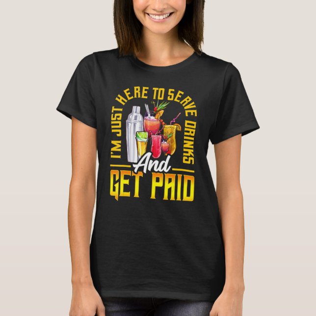 Bartender Saying  Bartending Mixolog T Shirt (Framsida)
