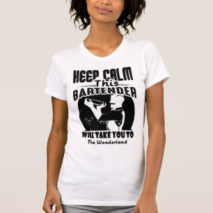 Bartender Shirt - Behålla Lugn Denna Bartender T-s T