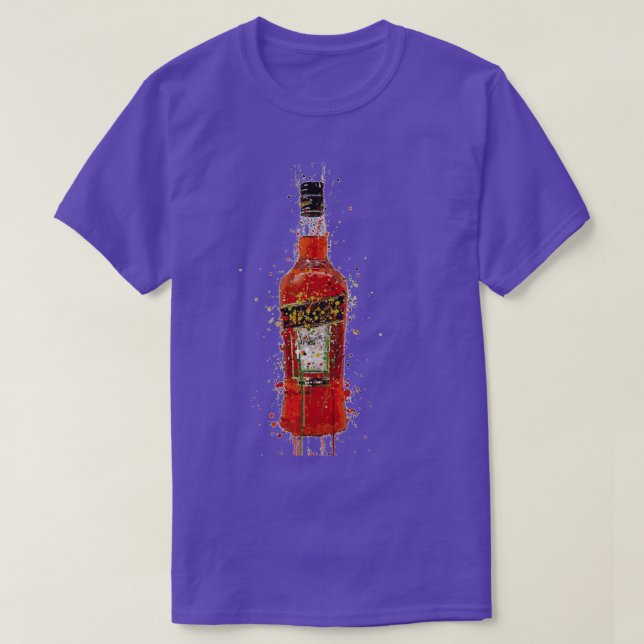 Bartender Shirt Splatter Pub Art Aperol Flaska T Shirt (Design framsida)