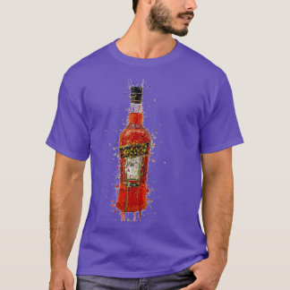 Bartender Shirt Splatter Pub Art Aperol Flaska T Shirt