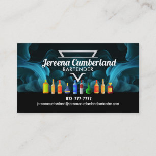 Bartender Slogans Affärskort Visitkort
