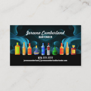 Bartender Slogans Affärskort Visitkort