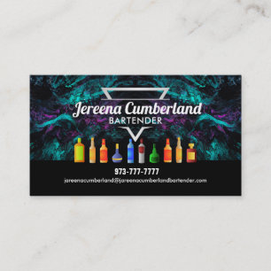 Bartender Slogans Affärskort Visitkort