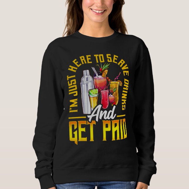 Bartender som säger Bartending Mixologist T Shirt (Framsida)