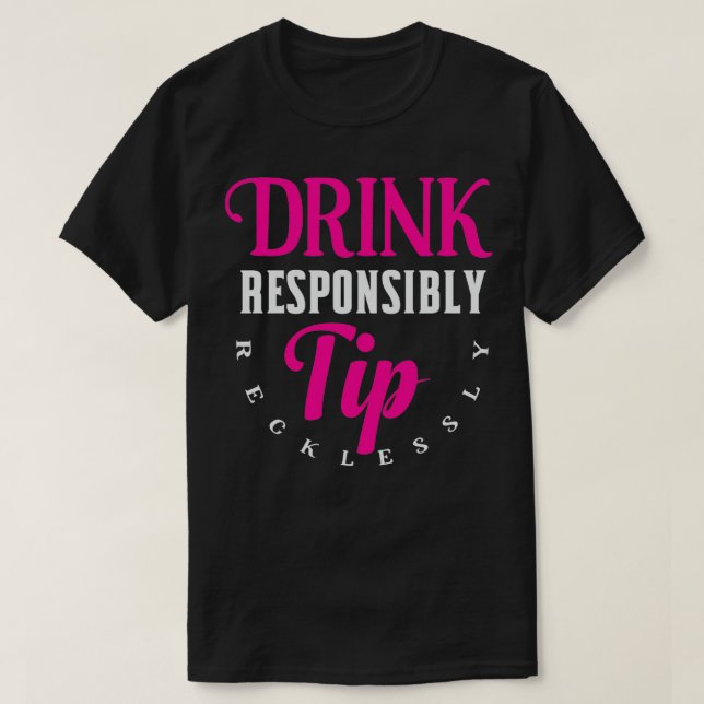 Bartender-spetsen T Shirt (Design framsida)