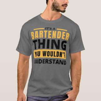 BARTENDER Sticker T Shirt