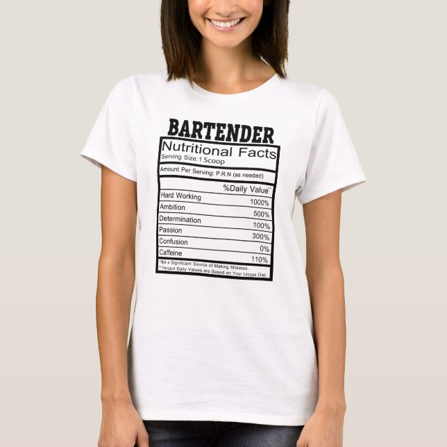 Bartender T Shirt (Framsida)