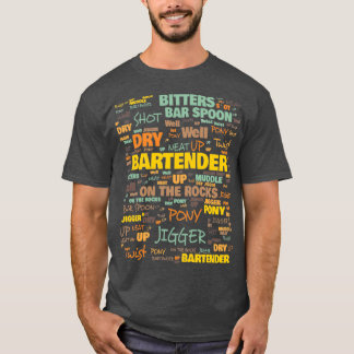 Bartender-terminologi Vanligt använd Bartender-ter T Shirt