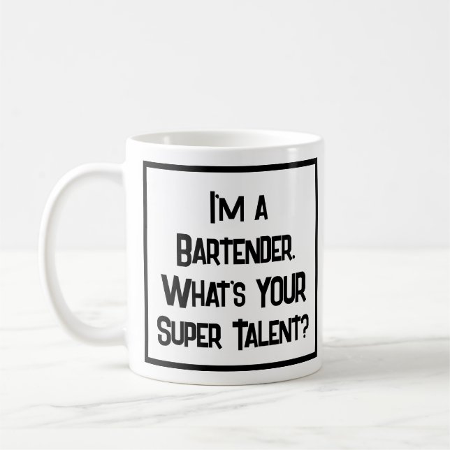 Bartender Toppen Talent. Kaffe Mugg (Vänster)