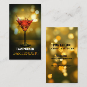 Bartender Visitkort