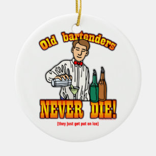 Bartenders Julgransprydnad Keramik