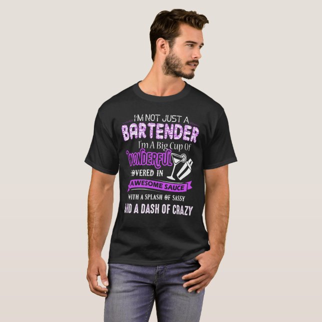 Bartenderskjorta T-shirt (Hel framsida)