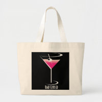 Bartendertotot hänger lös rosa Martini