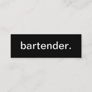 Bartendervisitkort Mini Visitkort