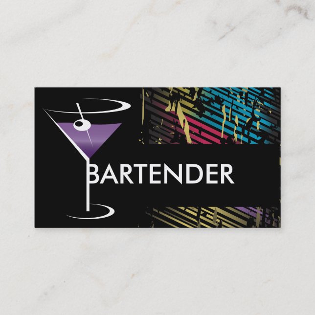 Bartendervisitkort Visitkort (Framsida)