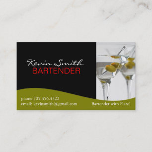 Bartendervisitkort Visitkort