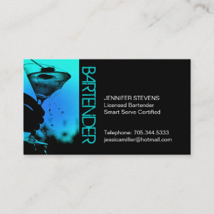 Bartendervisitkort Visitkort