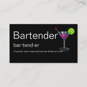 Bartendervisitkortar Visitkort