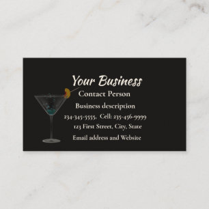 Bartending Bartender Catering Service Visitkort