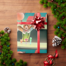 Bartending Hund i Retro Pub