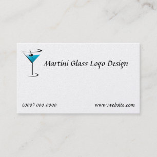 Bartending logotyp för visitkortMartini Visitkort