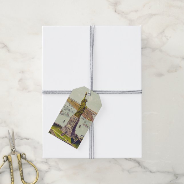 Bartholdi-statyn, Frihetsgudinnan Presentetikett (Med Snöre)