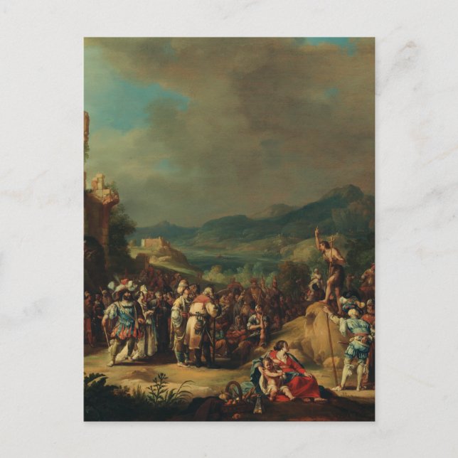 Bartholomeus predikar John the Baptist Vykort (Framsida)