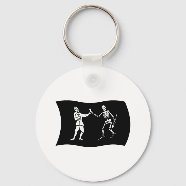 Bartholomew Roberts Flagghänge Nyckelring (Framsida)