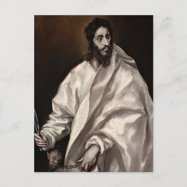 Bartholomew the Apostle by El Greco Vykort (Framsida)