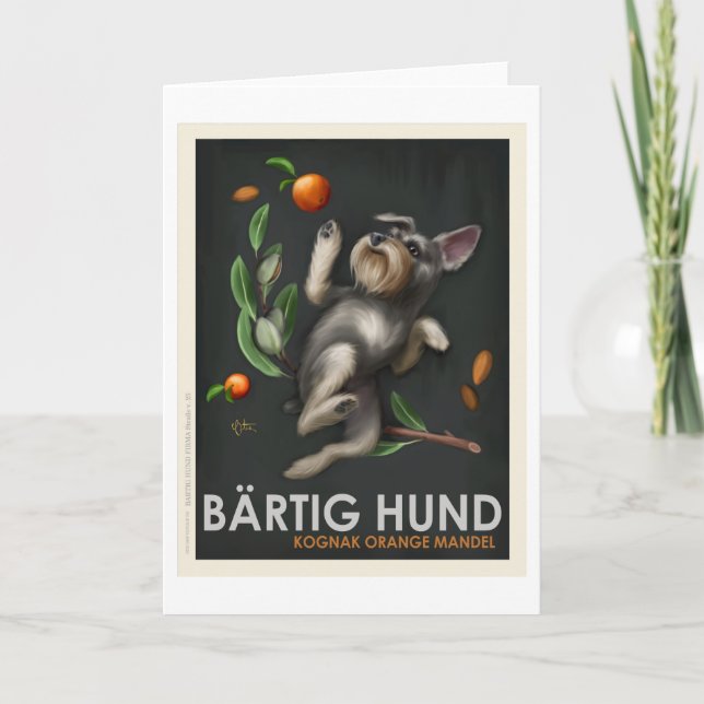 Bartig Hund Kort (Framsida)