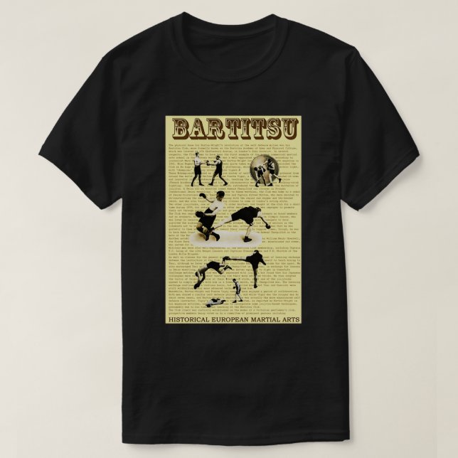 BARTITSU Historiskt europeiska martialkonst T Shirt (Design framsida)