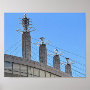Bartle Hall Pylons, Kansas City, Missouri Poster
