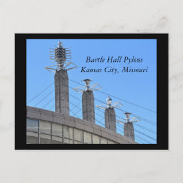 Bartle Hall Pylons, Kansas City, Missouri Vykort