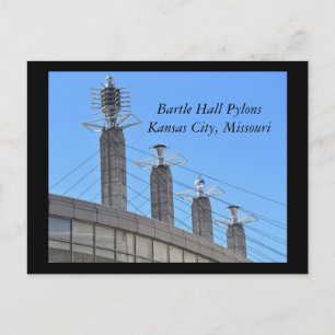 Bartle Hall Pylons, Kansas City, Missouri Vykort
