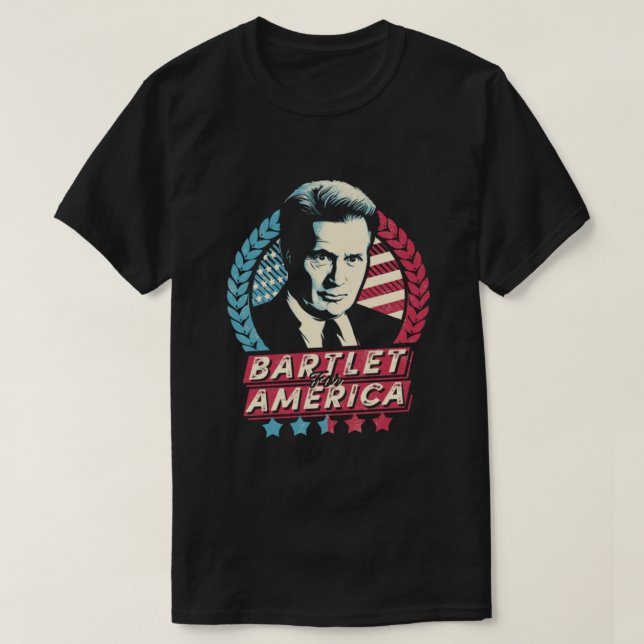 Bartlet for America T Shirt (Design framsida)