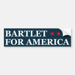 Bartlet för Amerika Bildekal
