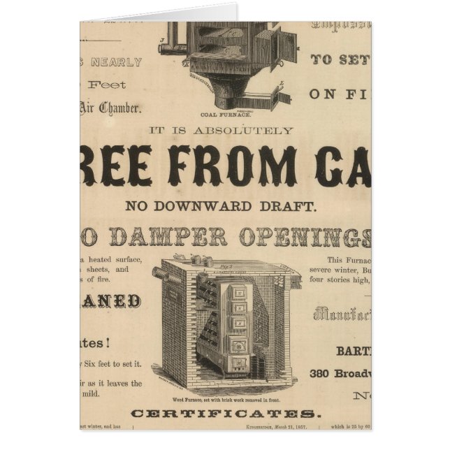 Bartlett och Leslie Hälsningskort (Framsidan)