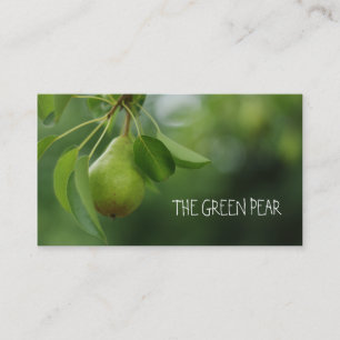 Bartlett Pear Träd, Organiska päron Visitkort