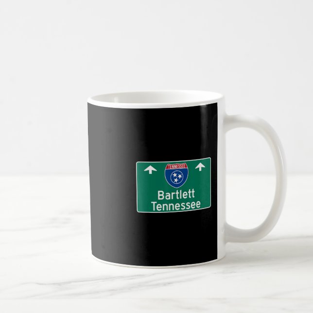 Bartlett Tennessee Interstate Highway Semesterpres Kaffemugg (Höger)