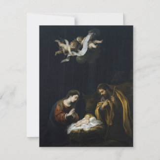 Bartolomé Esteban Murillo Julens födelse  Julkort