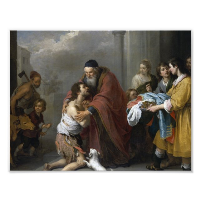 Bartolome Esteban Murillo- Return of the Prodigal Fototryck (Framsidan)
