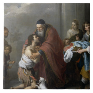 Bartolome Esteban Murillo- Return of the Prodigal Kakelplatta
