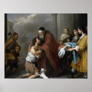 Bartolome Esteban Murillo- Return of the Prodigal Poster