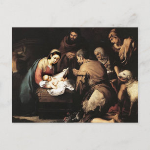Bartolome Murillo - Adoration of the Shepards Vykort