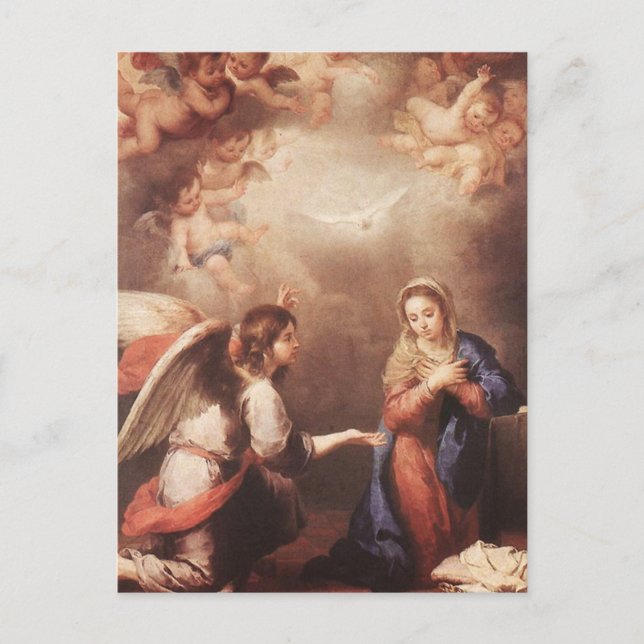 Bartolome Murillo - Annunciation Vykort (Framsida)