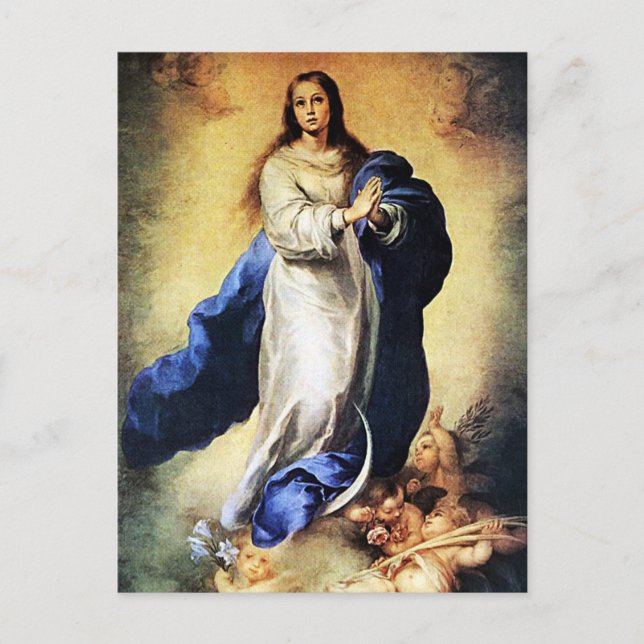 Bartolome Murillo - Immaculate Conception Vykort (Framsida)