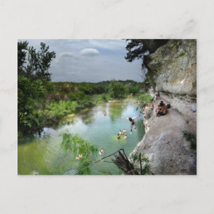 Barton Bäck Cliffs - Austin Texas Vykort